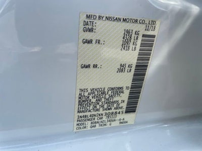 2019 Nissan Altima 2.5 SV